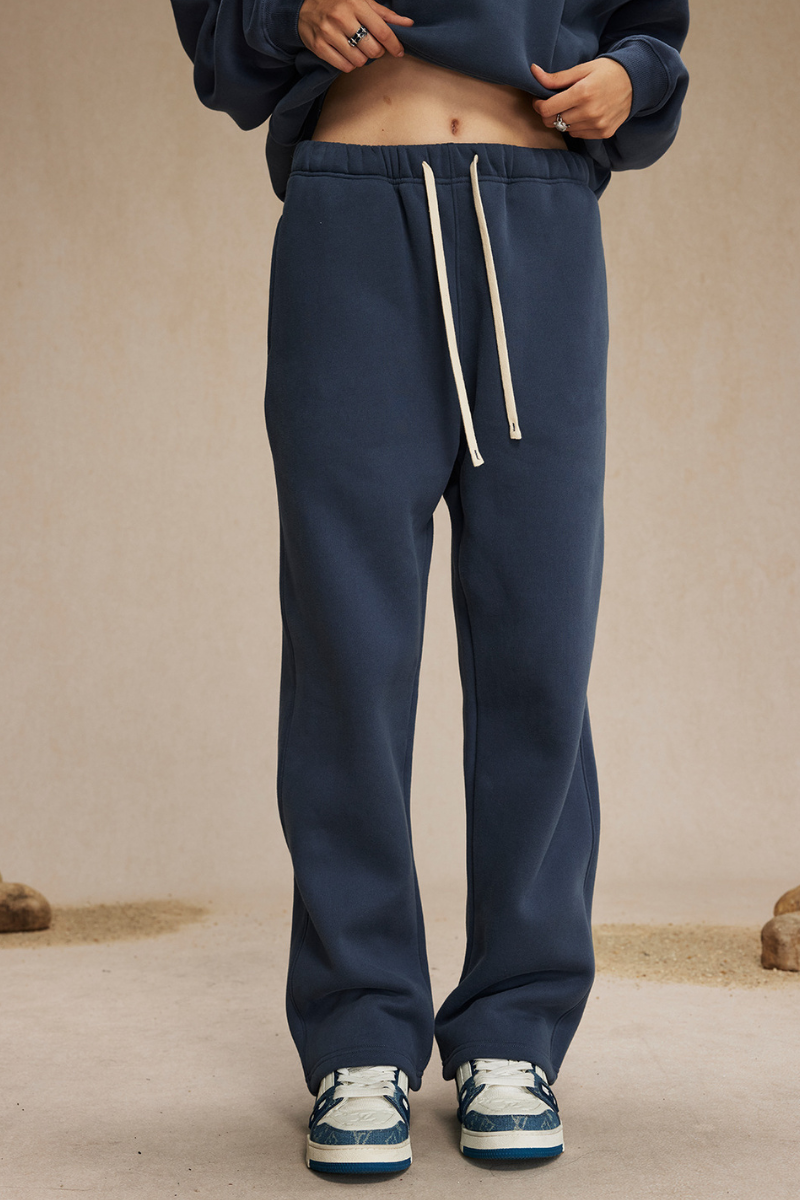 Straight-cut casual pants