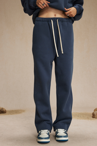 Straight-cut casual pants