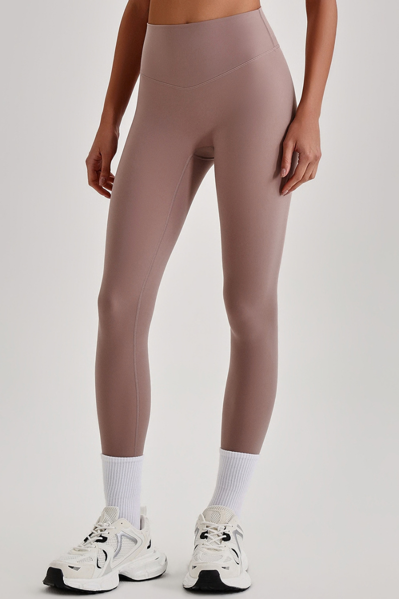 Women's Athletic High Waist No Front Seam Yoga Leggings