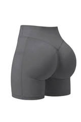 Women's Athletic Side Pocket Solid Yoga Shorts