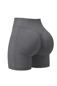 Women's Athletic Side Pocket Solid Yoga Shorts