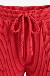 Women's Christmas Sets: MERRY Letter Pullover And Shorts
