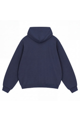Unisex Fall Relaxed Drop Shoulder Full Zip Hooded Jacket