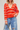 Women's Contrast Stripe Collared V Neck Knit Sweater