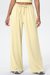 Women’s Athletic Drawstring Loose-Fit  Wide-Leg Pants