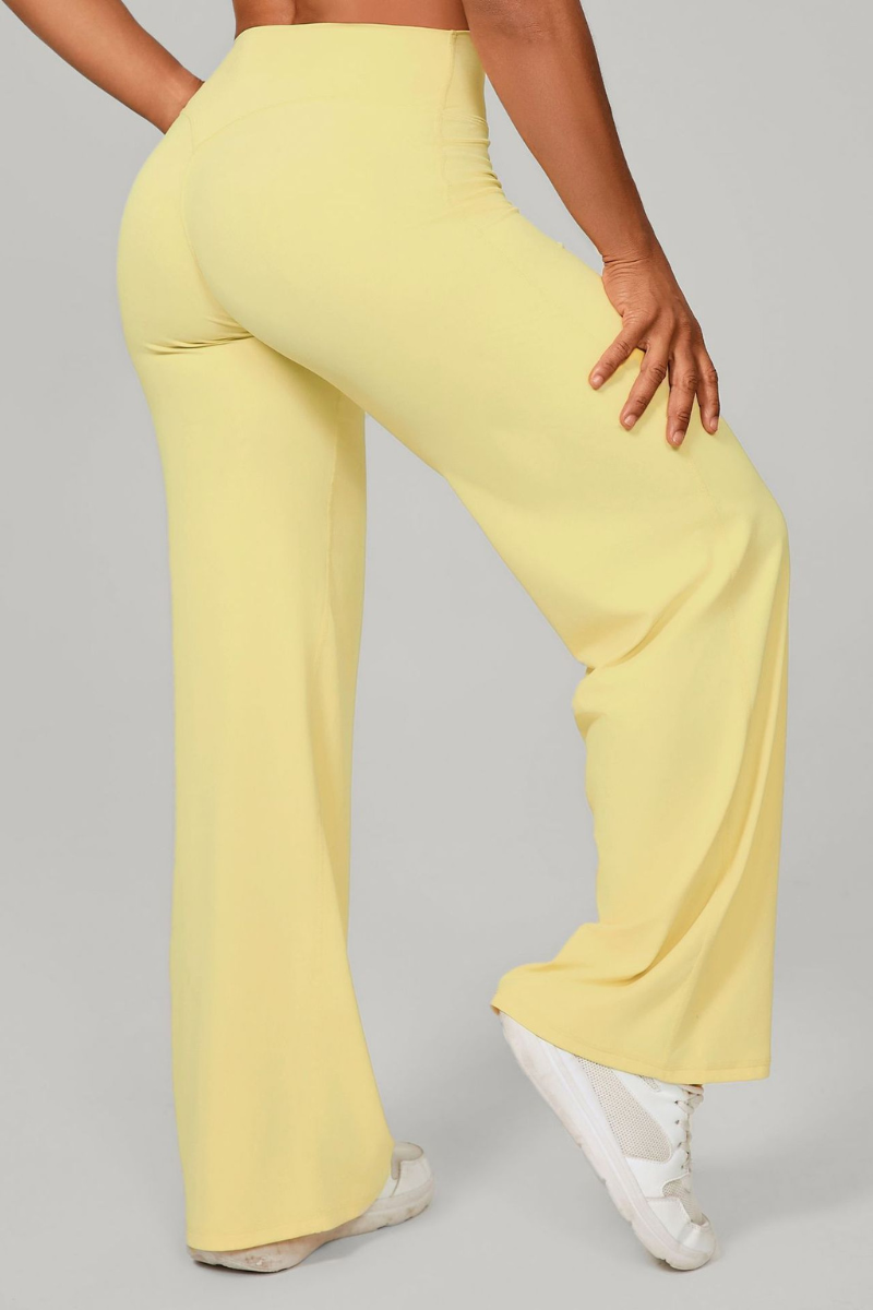 Women's Mid-High Waist Straight-Leg Pants