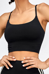 Women's Cross-Strapped U-Neck Sports Tank Top