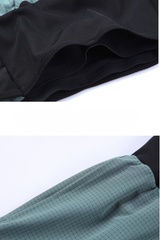 Men High Waist Multi-Pocket 2-in-1 Running Shorts