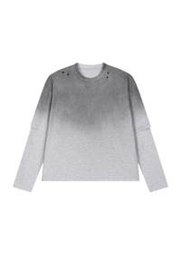 Women's  100% cotton Vintage Wash Gradient Relaxed Pullover