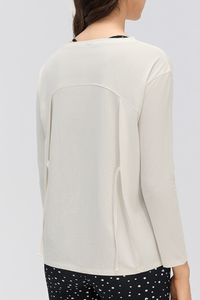 Women's Lightweight Back-Tie Convertible Long-Sleeve Top