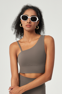 Women's Asymmetrical One-Shoulder Sports Bra