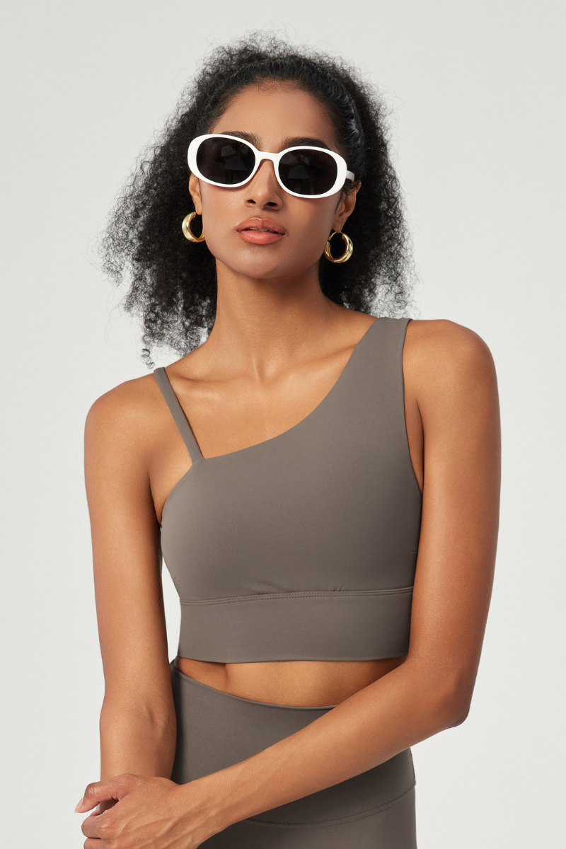 Women's Asymmetrical One-Shoulder Sports Bra