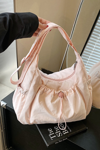 Women's Drawstring Multi Pocket Hobo Shoulder Bag