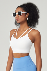 Women's V-Neck Double-Strap Sports Bra