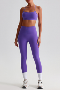 Women's Sports Quick Dry Bra And Leggings Yoga 2-Piece Set