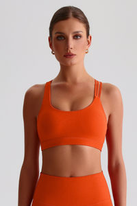 Women's Asymmetrical  Cross Back Sports Bra