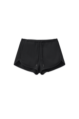 Women's Drawstring Curved Split Side Pocket Sports Shorts
