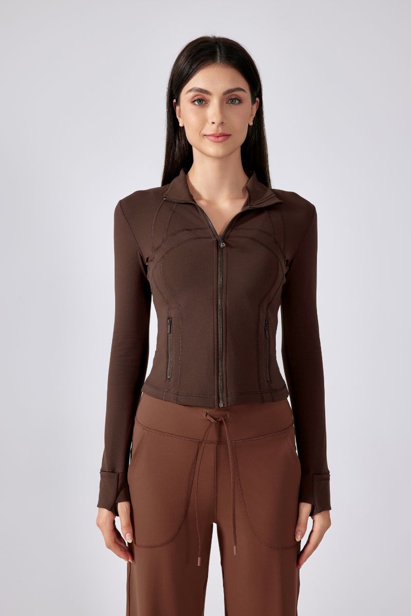 Women Breathable Fitness Active Yoga Jacket