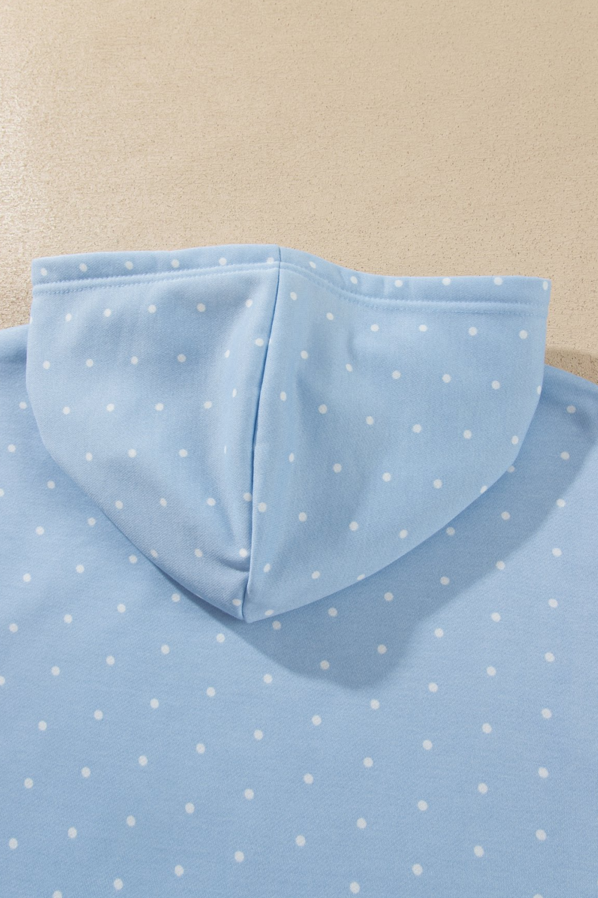 Women's Polka Dot Oversized Hoodie And Short Loungewear Sets