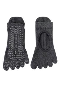 Women's Cut-Out Pilates Yoga Grip Five-Toe Socks