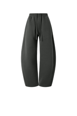 Unisex Fall Streetwear Curved Scimitar Wide‑Leg Sweatpants