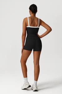 Women High-Waisted Butt-Lifting Yoga Set: Vest + Shorts