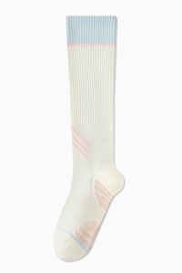 Women’s Color Block Gradient Pressure High-Top Sports Socks
