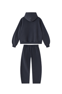 Unisex Fall Fleece Sets:Relaxed Hoodie And Sweatpants