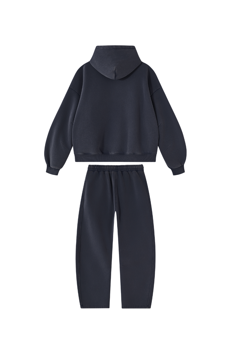 Unisex Fall Fleece Sets:Relaxed Hoodie And Sweatpants