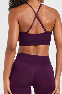 Women's Cross Back Seamless Yoga Bra