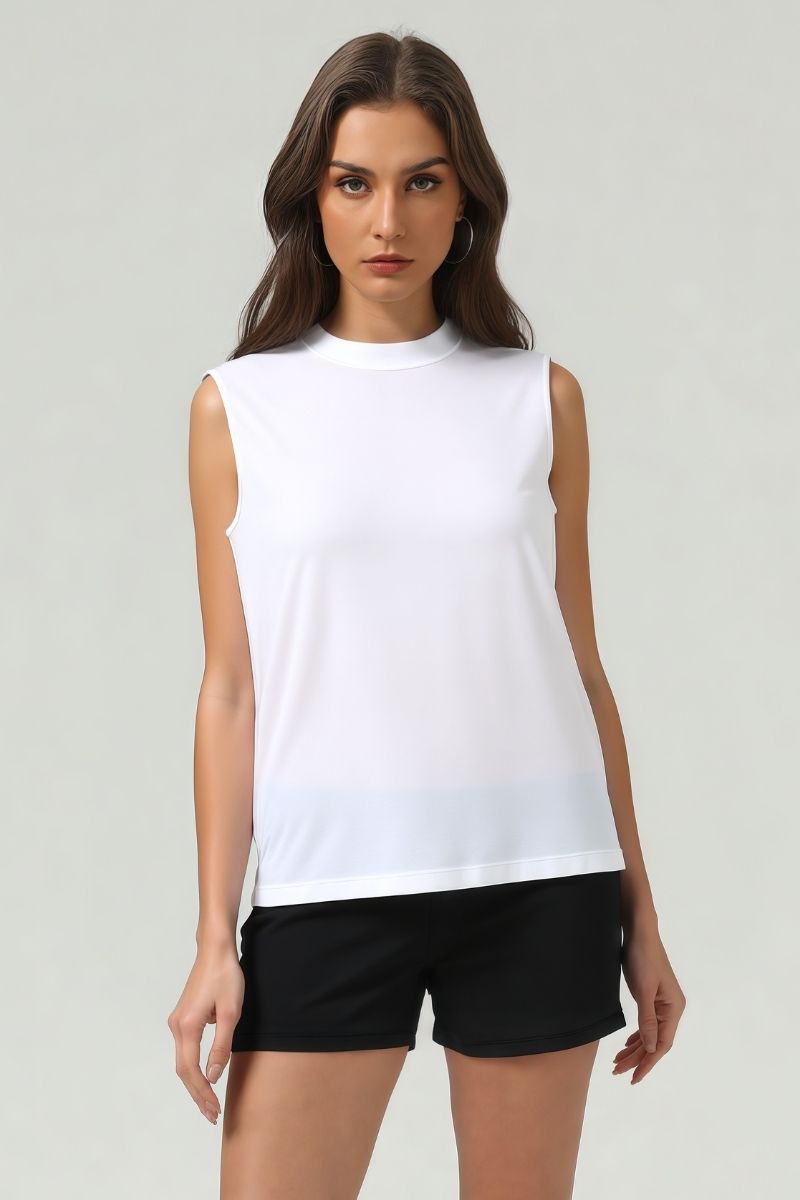 Quick-Drying Small Collar Sleeveless Sports Tank Top