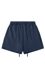 Men's 100% Cotton Solid Drawstring Loose Sports Shorts
