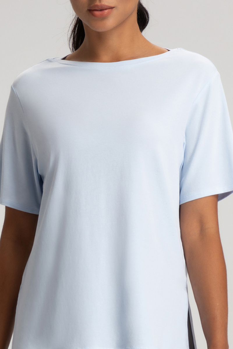 Women's Loose Quick-Dry Breathable Round-Neck Yoga T-Shirt