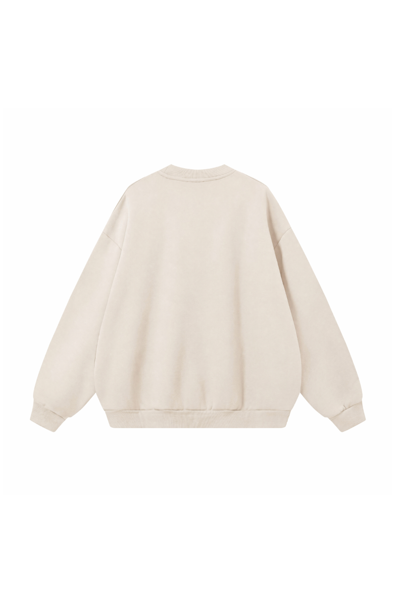 Women's Fall Heavyweight Fleece Cropped Crew Neck Sweatshirt