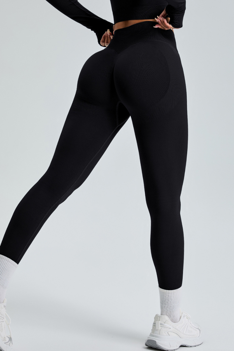 Women's Mid-waist Seamless Lift-butt Yoga Leggings