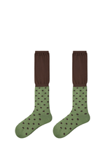 Women's Y2K Retro Color Stripe Soft Slouch Crew Socks