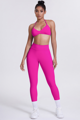 Women's Seamless Sports Bra Athletic Leggings Two-Piece Set