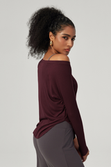 Women's Modal Round Neck Long Sleeves Top