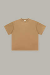 Men's Cotton Mock Turtleneck - Solid Oversized Casual Tee