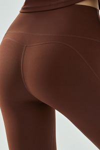 Women's Athletic High-Waisted Slim Fit Solid Flared Pants