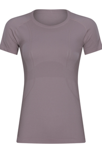 Women Seamless Round Neck Short Sleeve Sport T-Shirt