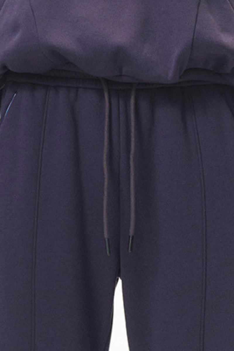 Unisex Elastic Waist Drawstring Relaxed Fit  Banana Pants