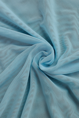 Women's Sexy Solid Mesh See Through Halter Bikini Set - 3pcs