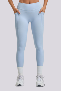 Women's Athletic Side Pocket Hip-Pocket Yoga Leggings