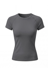 Women's Summer Round-Neck Slim Fit Athletic T-shirt