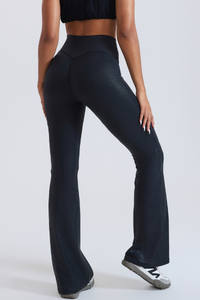 Women’s High-Waist Fitness Flare Pants.