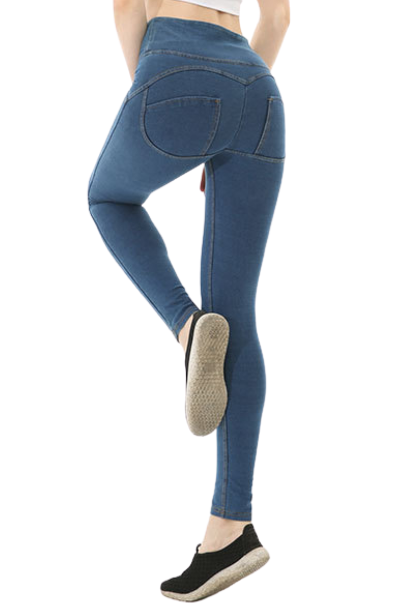 Women's Stretchy Double-Button High-Rise Skinny Pants