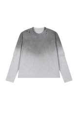 Unisex 100% cotton Vintage Wash Gradient Relaxed Pullover