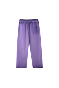 Unisex Fall 100% Cotton Washed Gradient Wide Leg Pants
