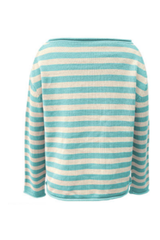 Women's Fall Crew Neck Striped Thin Lazy Knit Sweater
